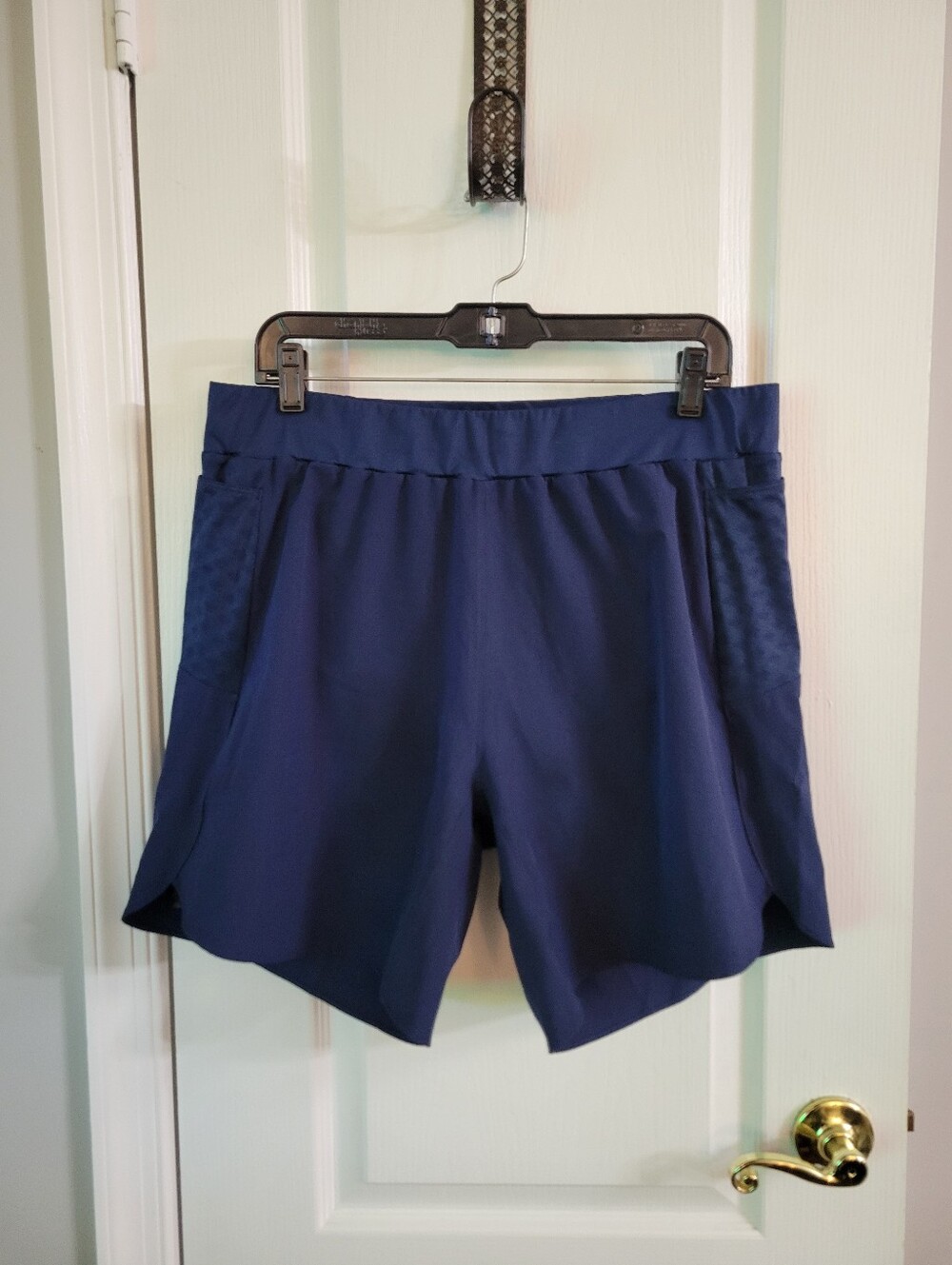 Rabbit Men's 7" FKT Trail Running Shorts Pocket Navy Blue Size Large